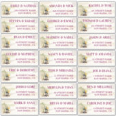 グラフ素朴ェビネ結婚のゲスト住所 シール (正面)