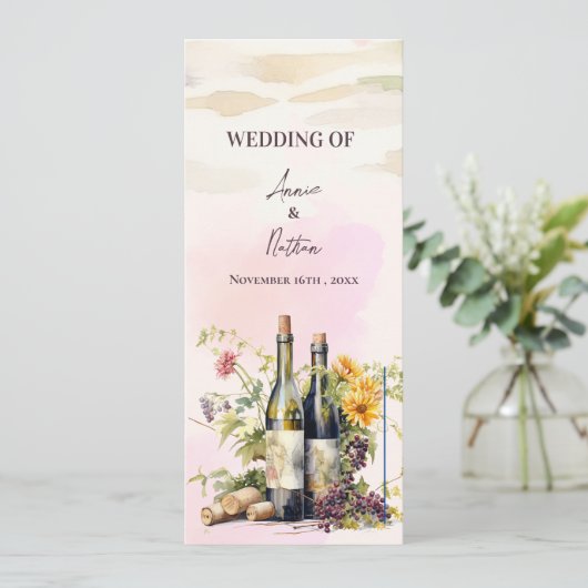 グラフ素朴ェビンインスパイアワイナリー結婚式 プログラム (スタンド正面)