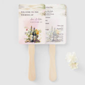 グラフ素朴ェビンインスパイアワイナリー結婚式 プログラム ハンドファン (正面&裏面)