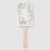 グラフ素朴ェビンインスパイアワイナリー結婚式 プログラム ハンドファン (裏面)