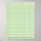 グラフ線上にスケッチ描画紙シート ポスター (正面)