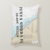 グラフ航海の緯度経度プンタゴルダFL アクセントクッション (正面(垂直))