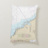 グラフ航海の緯度経度プンタゴルダFL アクセントクッション (裏面(縦))