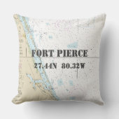 グラフ航海の緯度（経度）：フォートピアシングFL クッション (正面)