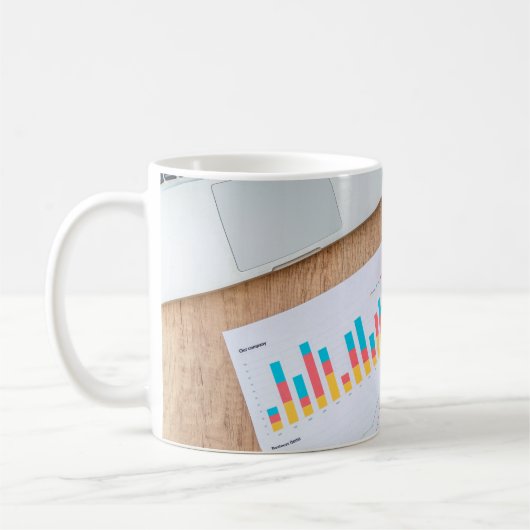 グラフ財務データ コーヒーマグカップ (左)