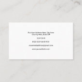 グラフ |増加 |黒 名刺 (裏面)