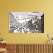 グラベンの行列のビュー キャンバスプリント (インサイチュ (リビング))