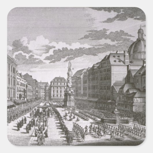 グラベンの行列のビュー スクエアシール (正面)