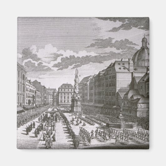 グラベンの行列のビュー マグネット (正面)