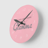 グラマきらきら光る時計 ラウンド壁時計 (傾斜)