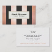 グラマはっきりしたラスファッションブティック・デザイナー 名刺 (正面/裏面)