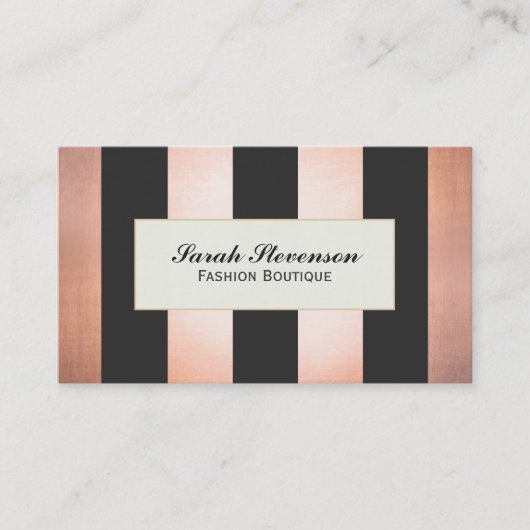グラマはっきりしたラスファッションブティック・デザイナー 名刺 (正面)