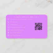 グラマはっきりしたルラッシュホイスラーサロンブランディング 名刺 (裏面)