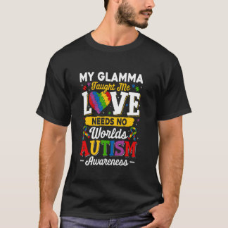 グラマは愛に言葉は不要と私に教えてくれた 面白い 自閉症 Tシャツ