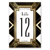 グラマアールデコ結婚幾何学表の番号 テーブルナンバー (正面)