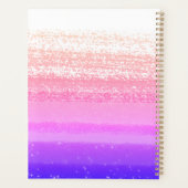 グラマウスタイリッシュスグラデーションムーン抽象芸術モノグラム プランナー手帳 (裏面)