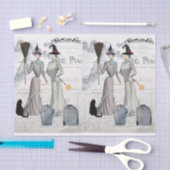 グラマウビクトリアンス魔女ハロウィーンコラージュ 薄葉紙 (クラフト)