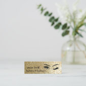 グラマエレガントラスなキラキラの睫毛と眉 スキニー名刺 (スタンド正面)