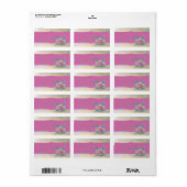 グラマエレガントラススタイリッシュロマンチックな花 ラベル (フルシート)