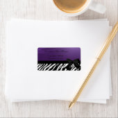 グラマエレガントラススタイリッシュ、紫、ゼブラ印刷 ラベル (インサイチュ)