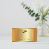 グラマエレガントラスフェイク金ゴールドモダンラグジュアリーテンプレート 名刺 (スタンド正面)