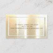 グラマエレガントラス・シニー、フェイク金ゴールド 名刺 (裏面)