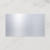 グラマエレガントルシルバールックモダントレンディープレーン 名刺 (裏面)