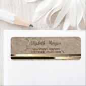 グラマエレガントルマーブルストライプ住所 シール (インサイチュ)