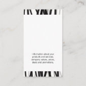 グラマエレガントー線（黒/グレー） 名刺 (裏面)