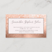 グラマガーリーラスバラ金ゴールドグリッターヘアスパサロン 名刺 (裏面)