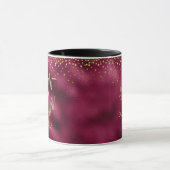 グラマグラマーバーガンディフォイル金ゴールド名 マグカップ (中央)