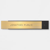 グラマスタイリッシュラス金ゴールドシンプルテンプレートモダン サインプレート (正面)