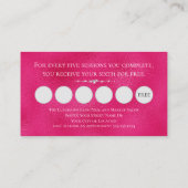 グラマティックダイアモンズピンクグリッターVIPロイヤリティ 名刺 (裏面)