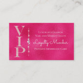 グラマティックダイアモンズピンクグリッターVIPロイヤリティ 名刺 (正面)