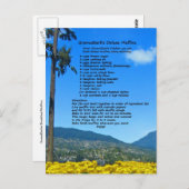 グラマバーズデラックスマフィンレシピポストカード ポストカード (正面/裏面)