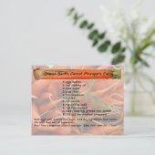 グラマバーブのニンジンのパイナップルケーキポストカード ポストカード (スタンド正面)