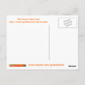 グラマバーブのニンジンのパイナップルケーキポストカード ポストカード (裏面)