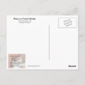 グラマバーブのピザオンパンフランスのレシピはがき ポストカード (裏面)