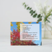 グラマバーブのフルーツケーキレシピはがき ポストカード (スタンド正面)