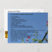 グラマバーブオリジナルバナナローフ ポストカード (正面/裏面)