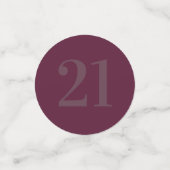 グラマパーソナライズされたルテーブル紙吹雪21日 コンフェッティ (スモール正面)