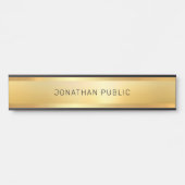 グラマフェイクラス金ゴールドトレンディーモダンテンプレート サインプレート (正面)