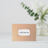 グラマフェイクラス銅金ゴールドギフトカード 割引カード (スタンド正面)