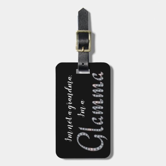 グラマフェイクラッきらきら光るグタグ ラゲッジタグ (正面縦)