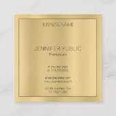 グラマフェイクルエレガントモダンシンプルテンプレート スクエア名刺 (裏面)