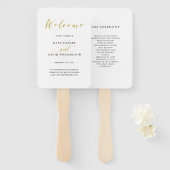 グラマフェイクルクラシック結婚金ゴールド ハンドファン (正面&裏面)