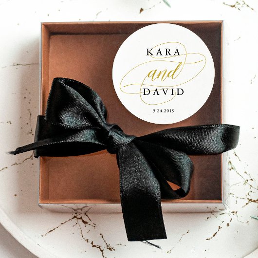 グラマフェイクルクラシック結婚金ゴールド ラウンドシール