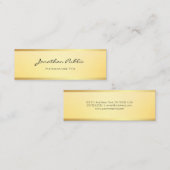 グラマフェイクーモダンシンプルテンプレートエレガント スキニー名刺 (正面/裏面)