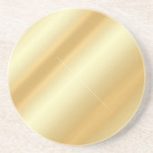 グラマフェイクー金ゴールド空白のモダンテンプレートカスタム コースター (正面)