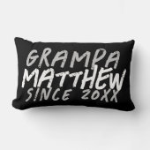 グラマモダンパに対しグランジて白黒でクールある ランバークッション (正面)